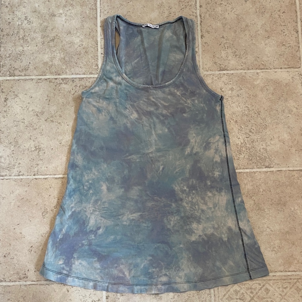 🌈 2/$25 Zara Blue and Gray Tank Top Tunic Cover Up Dress